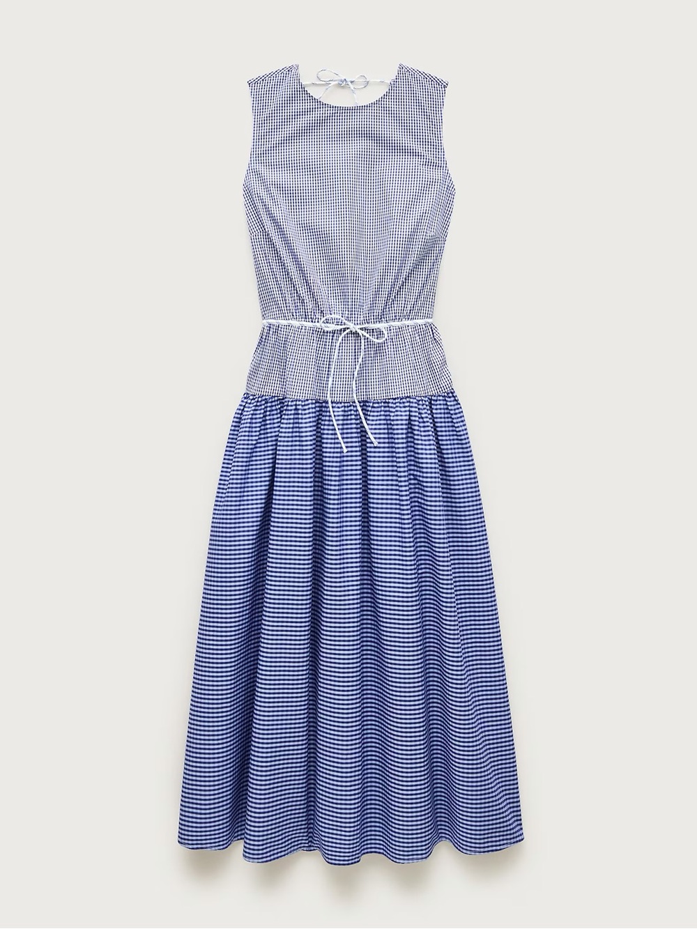 NWT J. Crew Open-back Dress in Mixed Gingham Print Size 8 - Picture 3 of 7